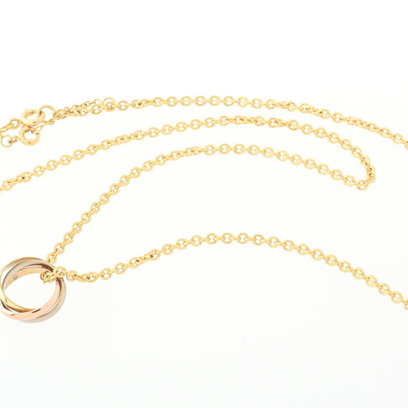 Cartier Baby Trinity 750 (K18YG/WG/PG) Necklace 42.5cm - Picture 3 of 6